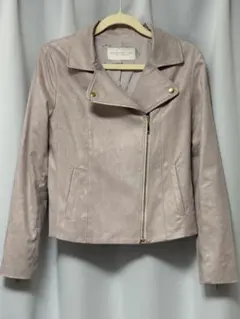 薄いピンク ノーカラージャケット【美品】