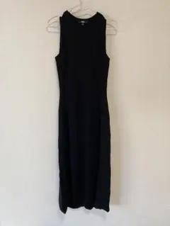 UNIQLO ブラック ロングワンピース L