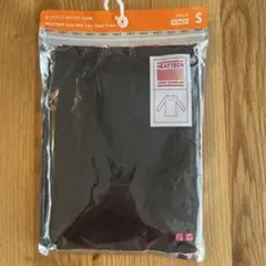 HEATTECH ブラック スコープネック八部袖Tシャツ S
