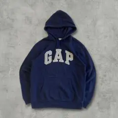 OLD GAP Y2K パーカー デカロゴ フーディー ネイビー 平成ギャル