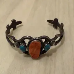 ナバホ族　ナジャ　バングル　KB作　sterlingシルバーのサムネイル
