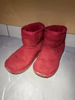 【Daddy oh Daddy】ムートンブーツ【19.0】赤 レッド