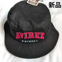★AVIREX★ バケットハット 新品 57~59cm BUCKETHAT　黒