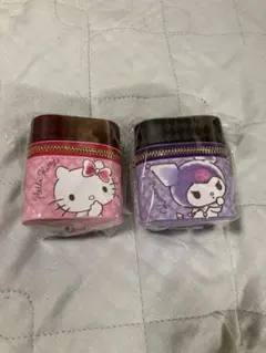 値下げ！ハローキティ・マイメロディクロミ　スカーフ付ポーチ2個セット　新品未開封