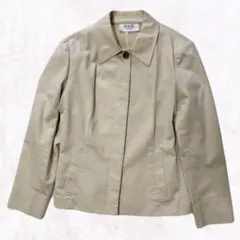 【美品】自由区 ジャケット 40（L） ベージュ 春秋 通勤 オフィス
