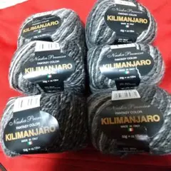 6玉Naska Premier Kilimanjaro 50g グレー系