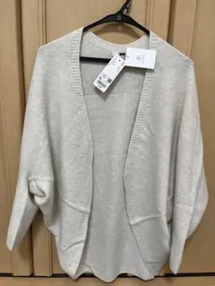 UNIQLO 3Dスフレヤーンニットカーディガン 長袖 ルーズフィット