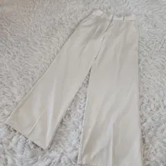 グレイル GRL ワイド パンツ スラックス ホワイト S イージー カジュアル