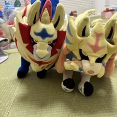 ポケモン ぬいぐるみ ザシアン ザマゼンタ 2点セットのサムネイル