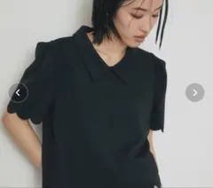 【新品未使用】【NOSTALGIA】スカラップパフトップス　タグ付きのサムネイル
