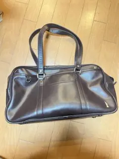 ダークブラウン 合成皮革 バッグ