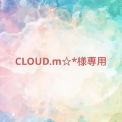 CLOUD.m☆*様確認専用ページ【取り置き中　12月22日迄】