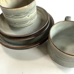美品 アラビア メリ ヴィンテージ 北欧食器 プレート Φ17 小皿 4枚
