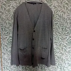 日本製　美品　BURBERRY LONDON カーディガン グレー LLのサムネイル