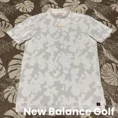 【美品】ニューバランスゴルフ 迷彩柄 モックネック 半袖シャツ メンズ 4（M）のサムネイル