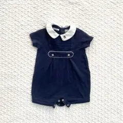 ラルフローレン　ネイビー ロンパース 3M