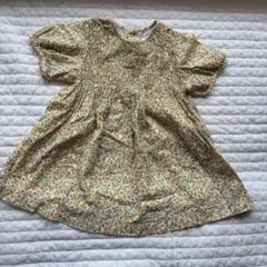 Zara 花柄 スモッキング ワンピース 92cm/18-24mのサムネイル
