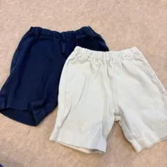 無印良品　ショートパンツ2枚セット　90
