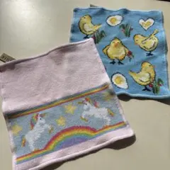 【FEILER】【美品】タオルハンカチ2枚セット