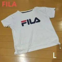 FILA 半袖Tシャツ ホワイト ロゴ入り