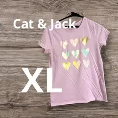 匿名配送✨Cat & Jack XL ピンク ハート Tシャツ