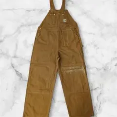 carhartt ダブルニー ダック地 オーバーオール茶W34 L34アメリカ製