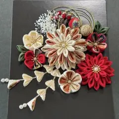 つまみ細工 髪飾り ✴︎彩花✴︎ 成人式卒業式七五三 No.438再販2