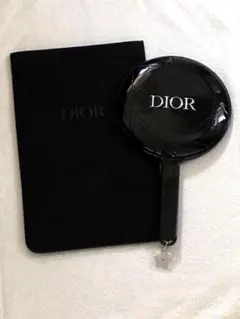 未使用　DIOR 手鏡 ミラー ブラックのサムネイル