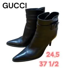 GUCCI グッチ ショートブーツ 黒 37 1/2（約24.5cm）のサムネイル