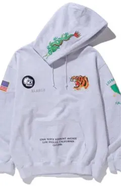 XLARGE グレー パーカー