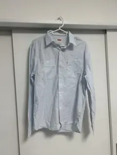 Levi's 長袖 チェックシャツ M ライトブルーのサムネイル