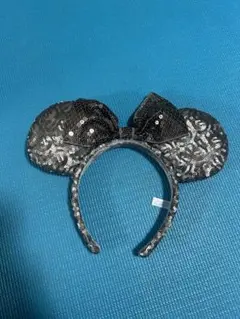 最終お値下げ中！ディズニー　ピンクゴールド　スパンコールミニーカチューシャ