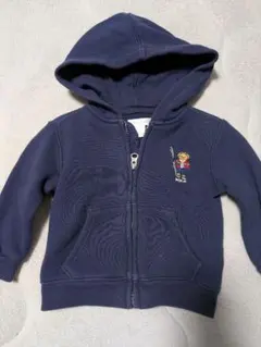 Ralph Lauren フード付きトレーナー ネイビー　12M　双子　裏起毛