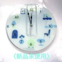 カラフルなインテリアモチーフの掛け時計　《新品未使用》