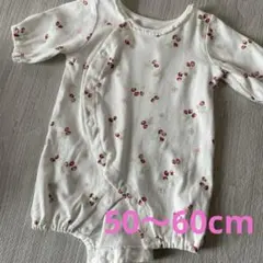 ロンパース・カバーオール 50-60cm いちご柄