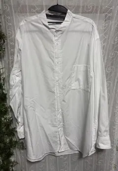 UNIQLO ジルサンダーコラボ　スタンドカラーロングシャツ　ホワイトXLサイズ