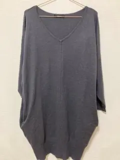 ディスコート　ロングニット　プルオーバー　ラメ