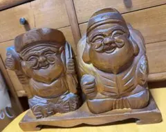 奈良一刀彫 恵比寿大黒(エビス、ダイコク) - メルカリ