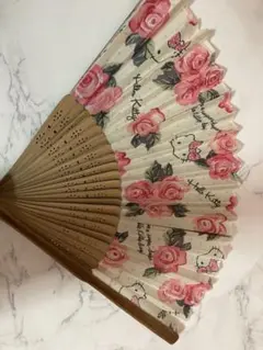 Hello Kitty 扇子 ピンク ハイビスカス柄 | Mercari