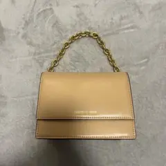 CHARLES & KEITH ベージュ ハンドバッグ