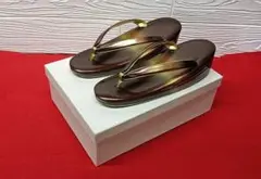 Y【美品】キンワシ　和装 草履　金彩　フォーマル　礼装用　婦人用　２３～24㎝