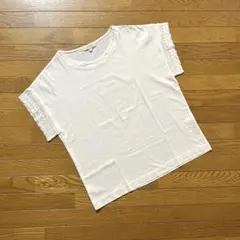 pink adobe コットン＊Tシャツ＊フレンチスリーブ×レース編みのサムネイル