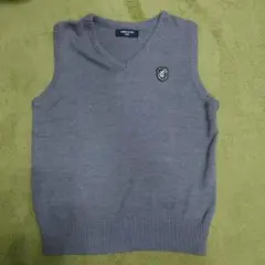 COMME CA ISM グレー Vネック ベスト 130A