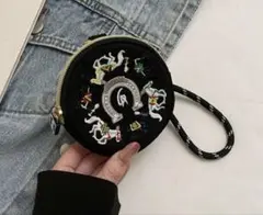 乗馬 馬 馬柄 マルチケース 黒