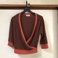 MICHEL KLEIN ミッシェルクラン カシュクールカットソー ボーダー