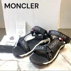 MONCLER スライドサンダル ホワイト/ネイビー/レッド 箱付き　新品未使用 Moncler スライドサンダル ネイビー/ホワイト/レッド - メルカリ