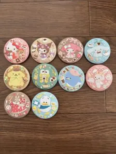 サンリオ　刺繍缶バッチ　10個セット