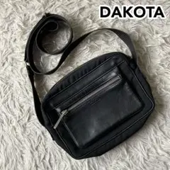 Dakotaダコタ 　ミニショルダーバッグ　本革　ナイロン　ブラック　日本製のサムネイル