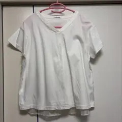 NEWYORKER 半袖 Vネック Tシャツ ホワイトのサムネイル