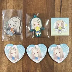 篠澤広 GiGOハート缶バッジ3個 アクスタ ラバーキーホルダーシール付き